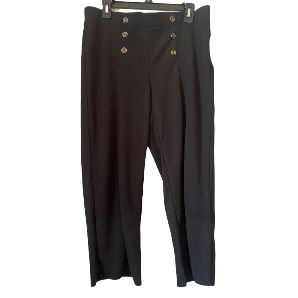Retrology Comfort Waist Cropped Black Pants